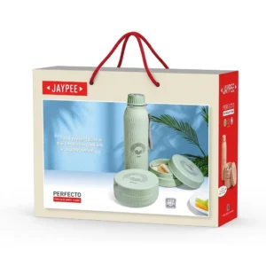 jaypee supremo set of 3 (takeaway combo lunch box and bottle)